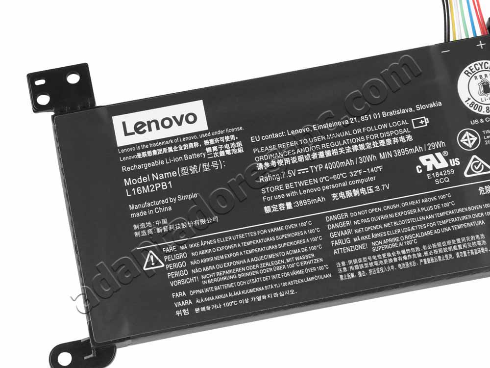 Bateria Original Lenovo 5B10M88058 30Whr