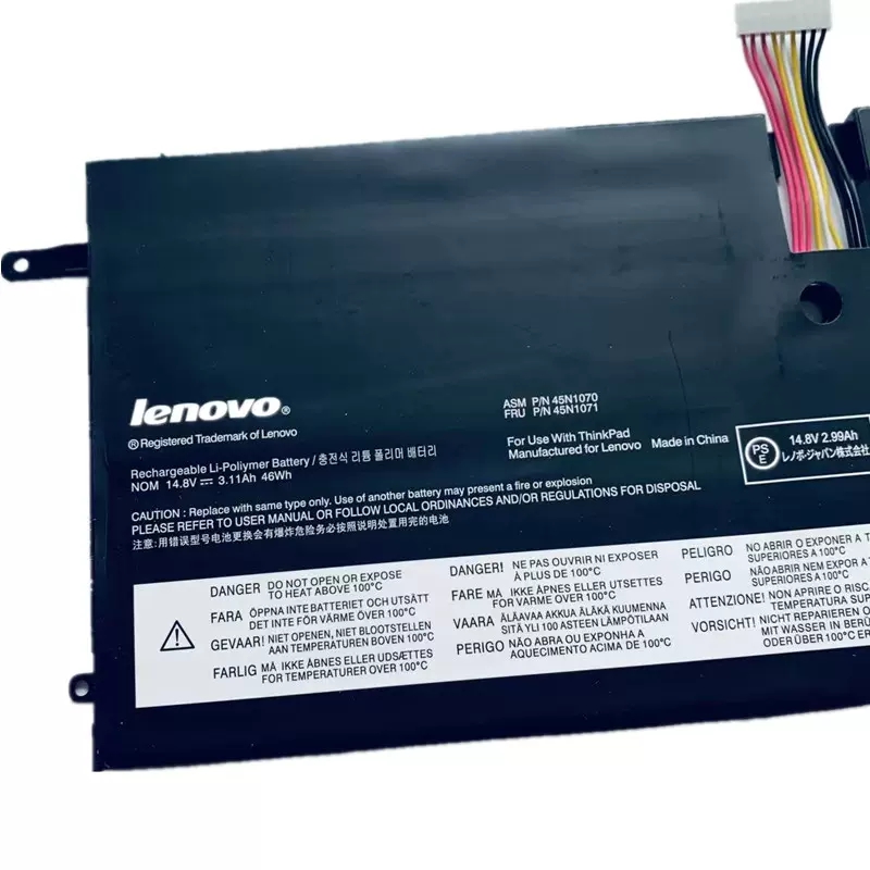 46Whr Lenovo 45N1070 45N1071 Original Bateria