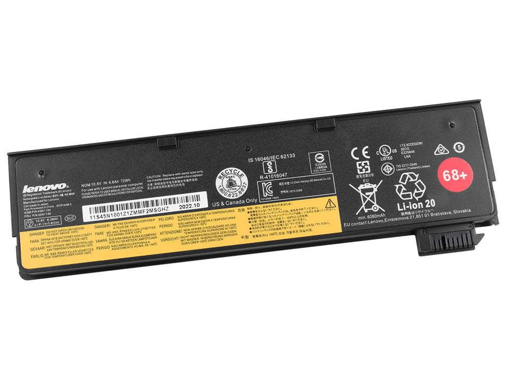 Original Bateria Lenovo ThinkPad T460 20FNA026CD 6600mAh 72Wh