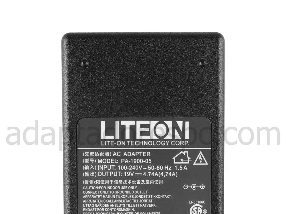 Original 90W Acer Delta Liteon ADP-90SB BBAA Adaptador AC Carregador