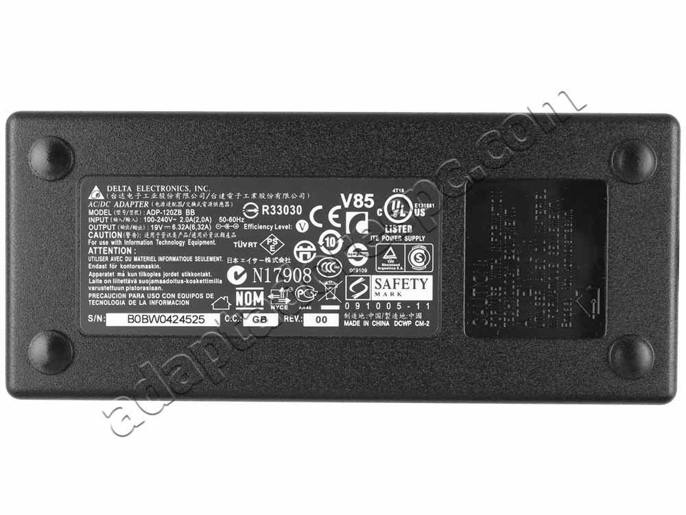 120W Acer 25.TD7M3.001(5.5mm * 1.7mm) AC Adaptador Carregador