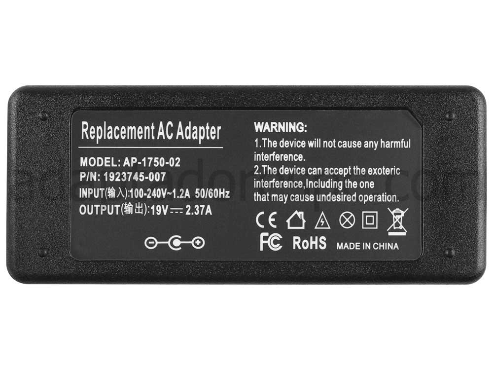 45W Adaptador AC Carregador Medion Akoya S2217 MD 99512