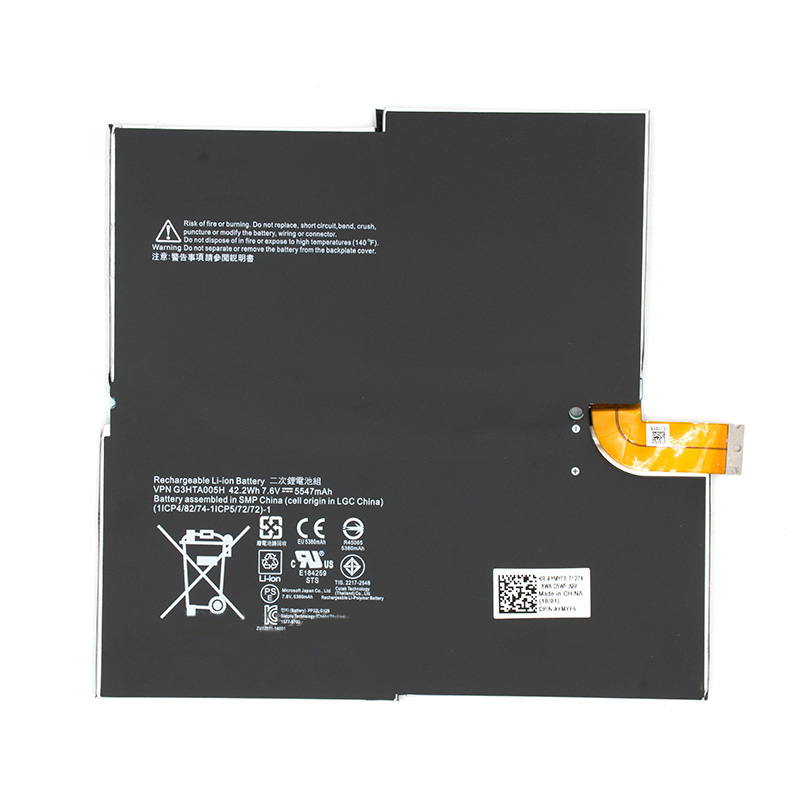 Original Bateria Microsoft 1577-9700 Microsoft G3HTA005H 5547mAh 42.2Wh 4-Células