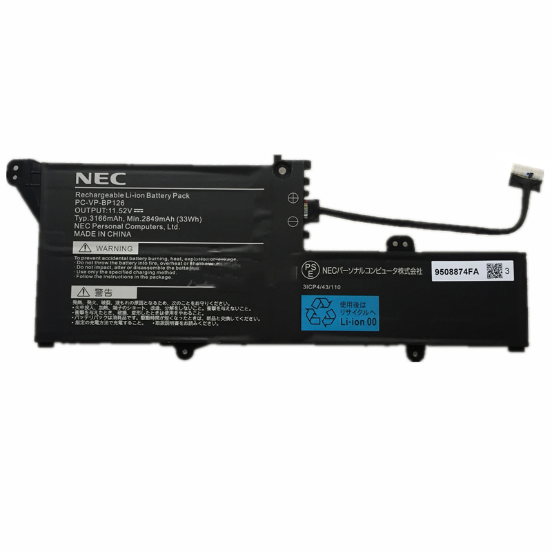 Novo NEC LaVie GN10R8/9A 3166mAh 33Wh 3-Células bateria para computador portátil