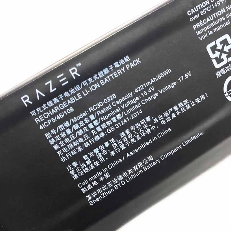 Original Bateria Razer Blade 15 Base 2020 RZ09-0328x 4221mAh 65Wh