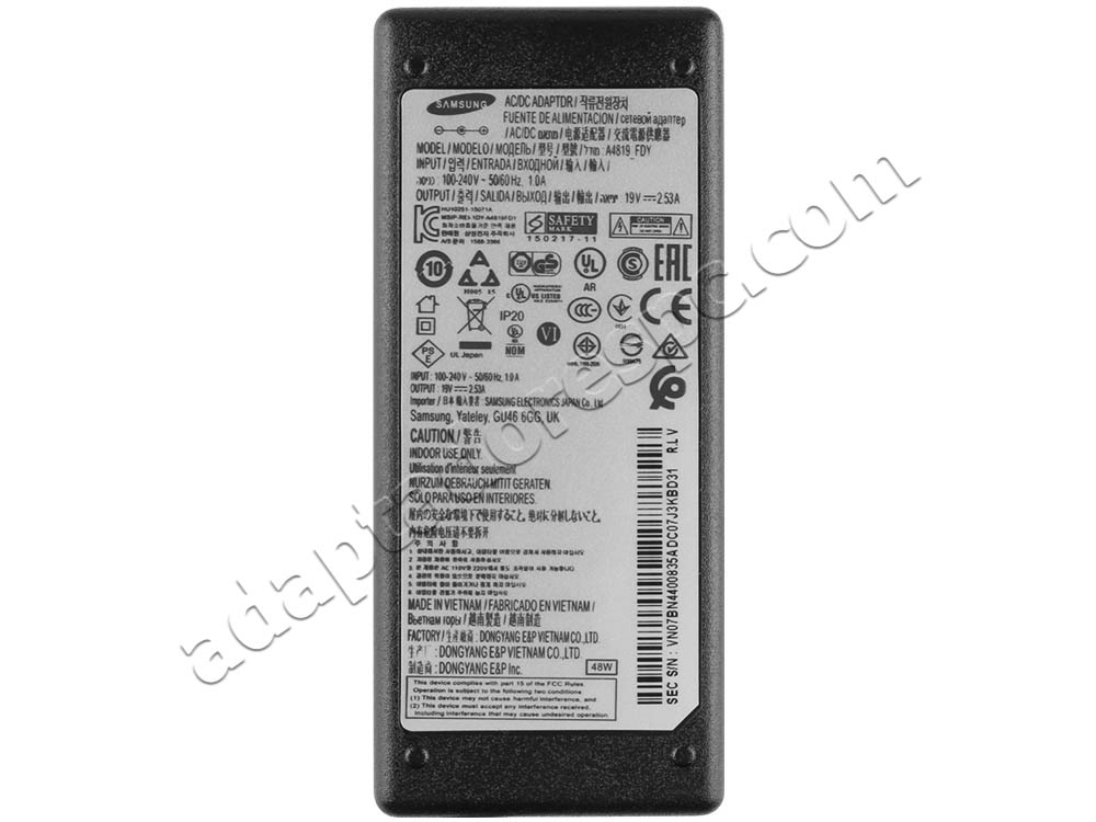 Original 48W Samsung A4819-FDY Adaptador AC Carregador