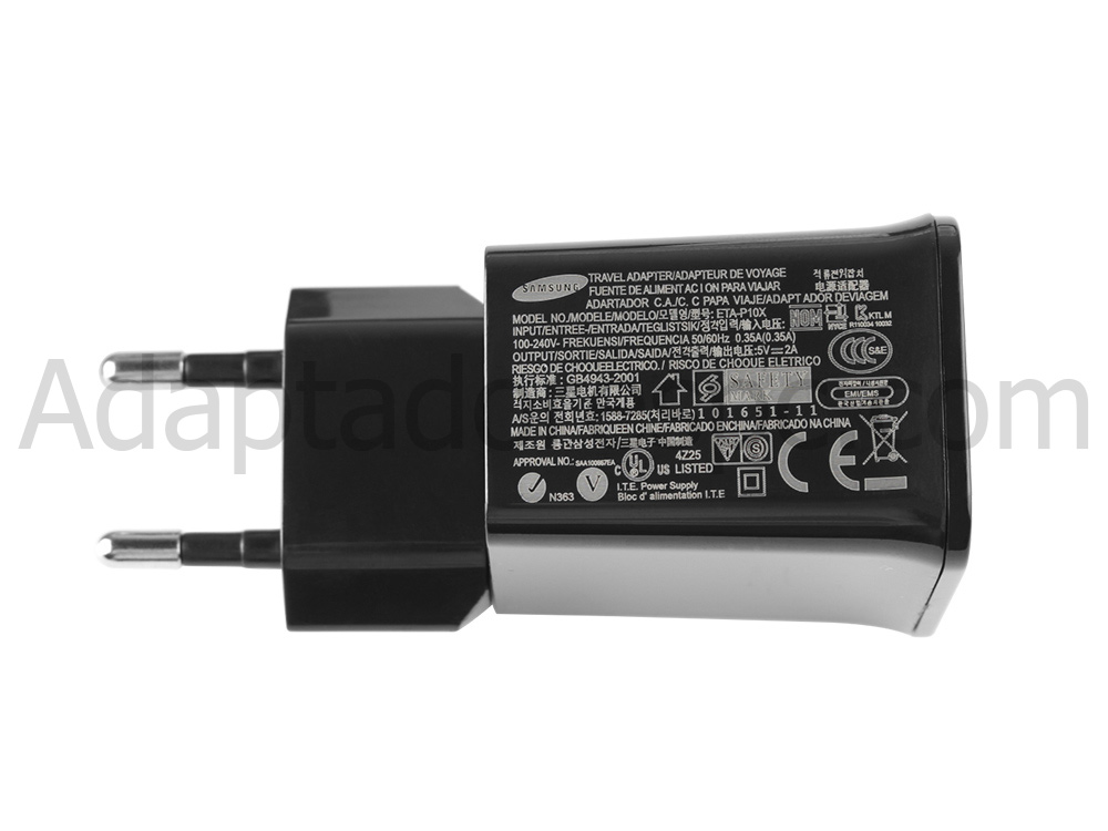 Original 10W Adaptador AC Carregador Samsung Galaxy Tab 2 10.1 GT-N8020 N8020