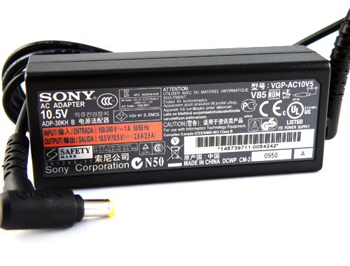 30W Adaptador AC Carregador Sony VGP-AC10V4 VGP-AC10V5 ADP-30KH B