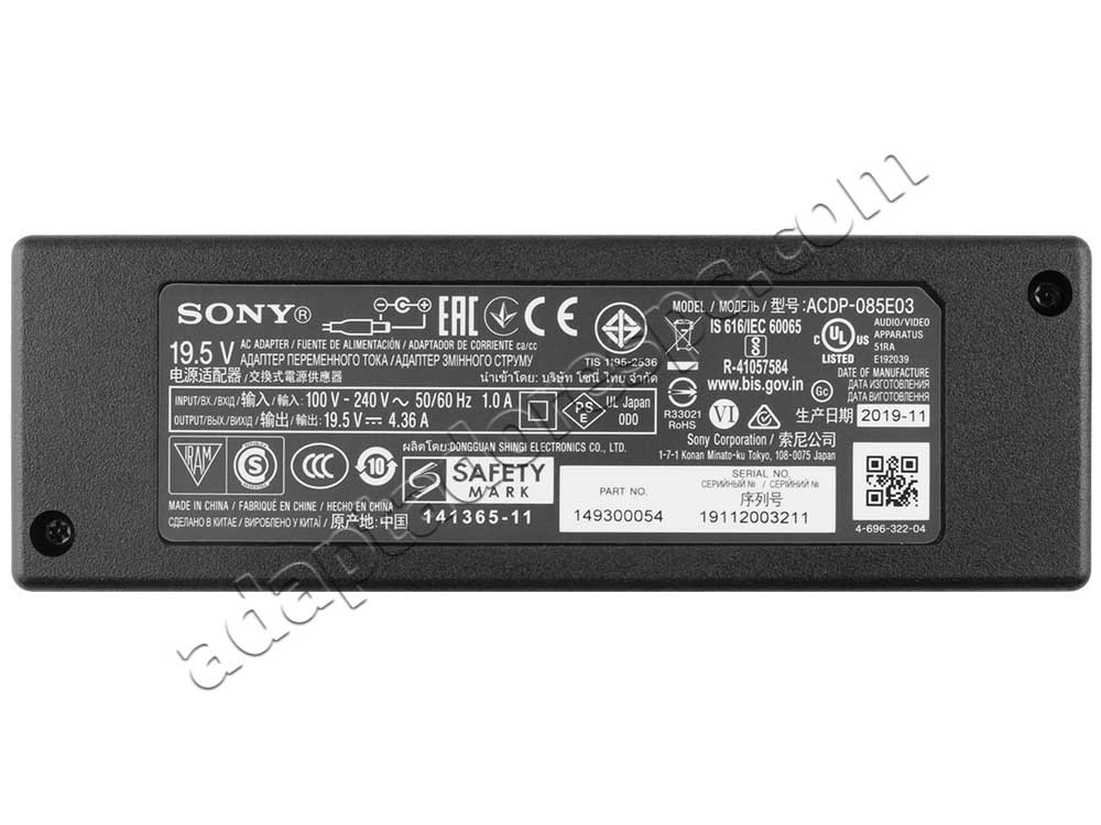 Adaptador AC Carregador Original Sony ACDP-085N02 85W + Cabo