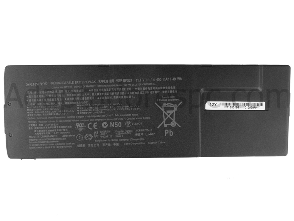 Original 4400mAh 49Wh Bateria Sony Vaio SVS1311E3R