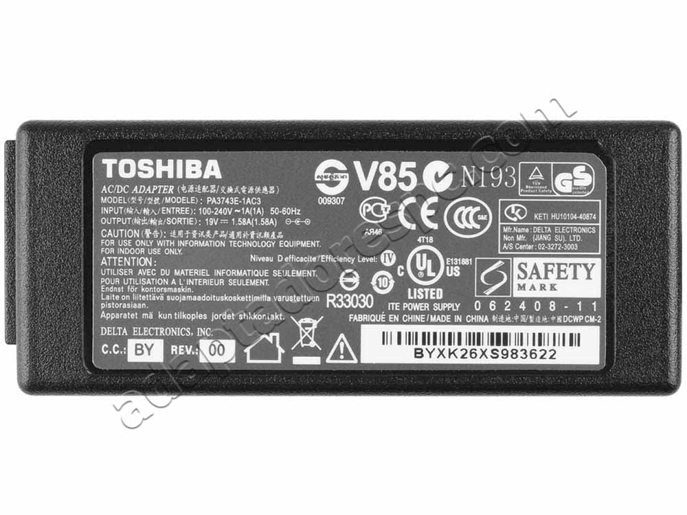 30W Toshiba Mini NB200-12V NB200-12W Adaptador AC Carregador