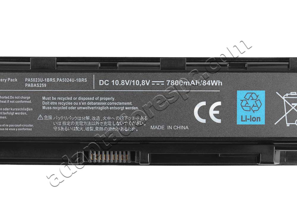 7800Mah Bateria Toshiba Satellite L70-B-11H L70-B-11Q