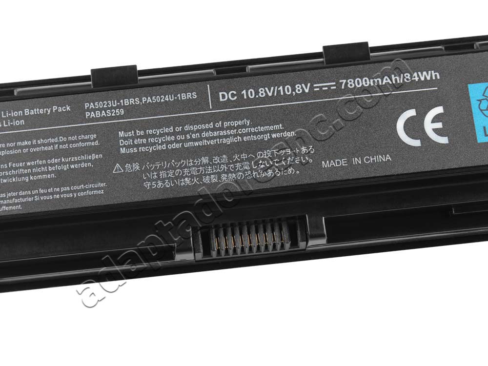 7800Mah Bateria Toshiba Satellite L70-B-11H L70-B-11Q