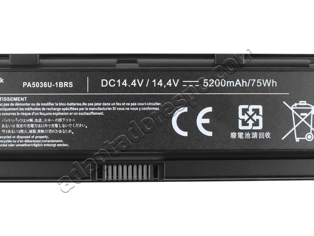 3000mAh Bateria Toshiba Qosmio X70-A-01Y X70-A-121 X70-AST3GX1