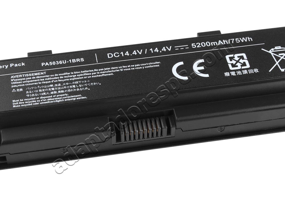 3000mAh Bateria Toshiba Qosmio X70-A-01Y X70-A-121 X70-AST3GX1